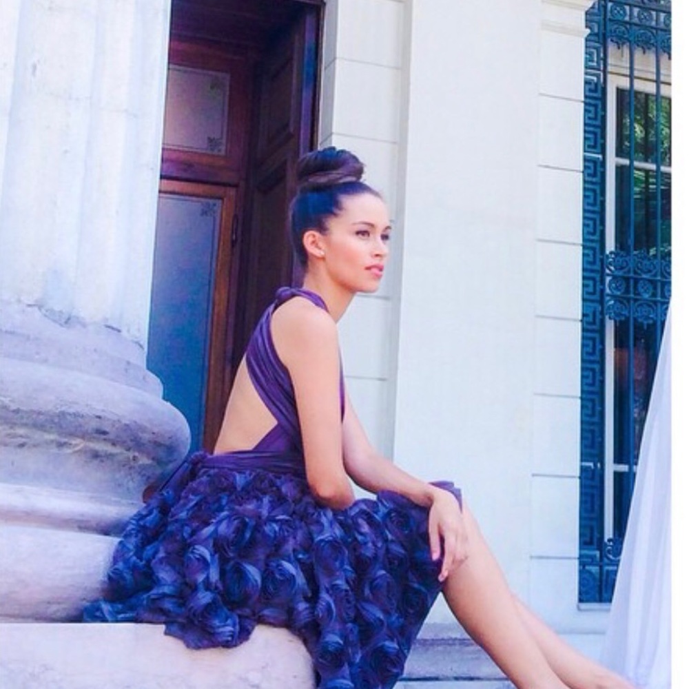 Twobirds Rosette Bridesmaid Wedding Dress